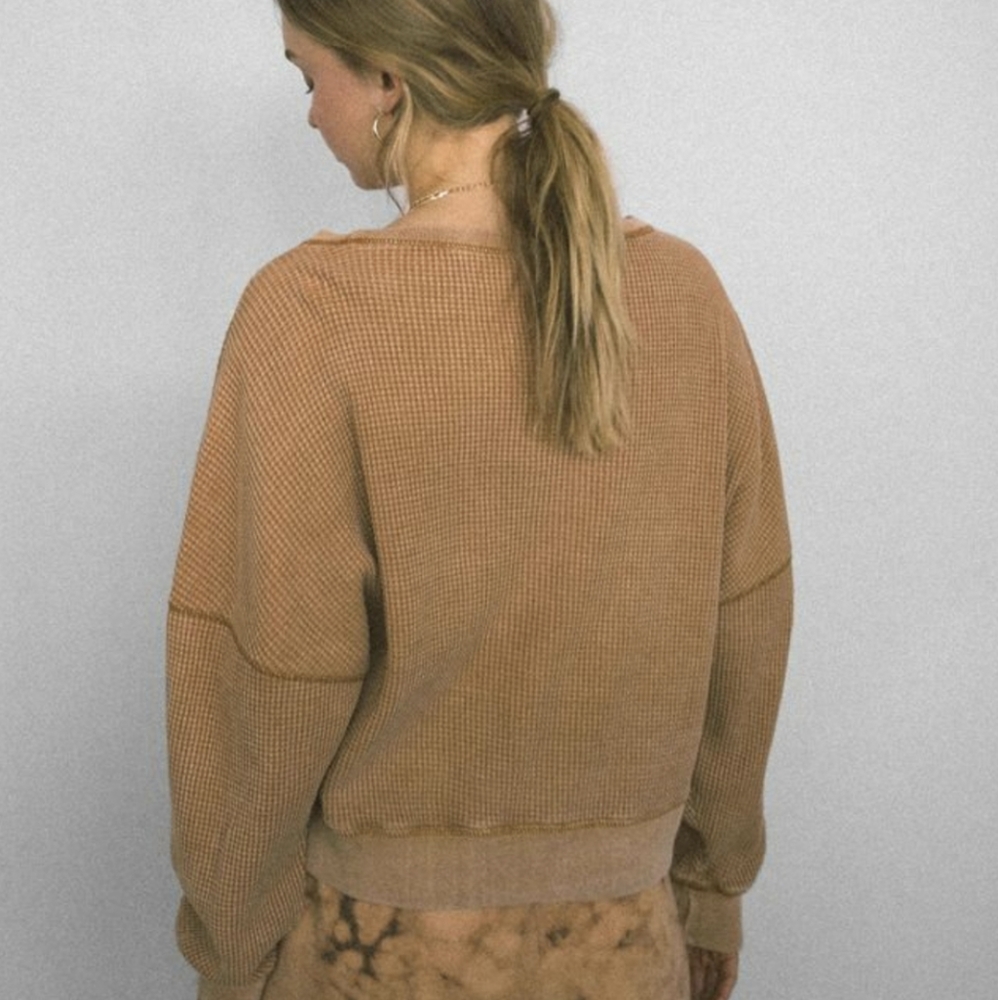 Urban Outfitters | Out from Under Luciana Thermal Long Sleeve Top